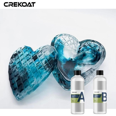 กลิ่นต่ํา ใส ธ อร์ Epoxy ทนต่อ UV สําหรับศิลปะธ อร์ที่มีสีโลหะ
