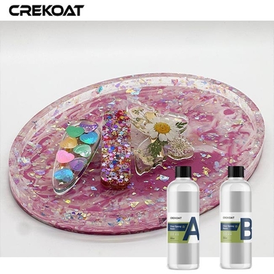 ทนต่อ UV 2 ส่วน กระจก Epoxy การโยนความแม่นยําที่มีการหดตัวอย่างน้อย