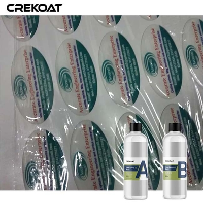 ยืดหยุ่น ใส Epoxy รีซินอ่อน 2 ส่วนประกอบ การโยง รีซินสําหรับสติ๊กเกอร์
