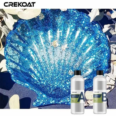 กลิ่นต่ํา 1: 1 ยางยาง Epoxy ชัดเจนที่เข้ากันได้กับสีผงขาวเพชร