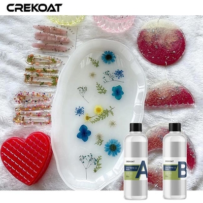 4 โหลดธาตุ Epoxy Clear Resin สําหรับศิลปะ ความแน่นต่ํา