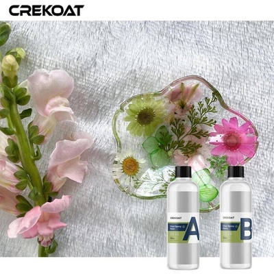 ความสว่างสูง อาร์ต สะอาด Epoxy Resin การป้องกัน UV 1: 1 อัตราการผสมตามปริมาณ