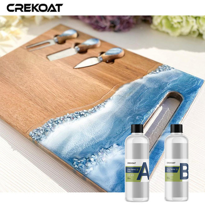 ความสว่างสูง อาร์ต สะอาด Epoxy Resin การป้องกัน UV 1: 1 อัตราการผสมตามปริมาณ