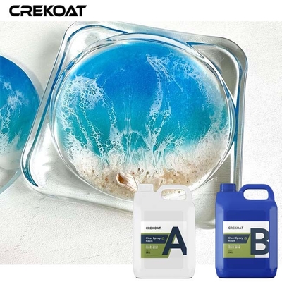ผงงานอาชีพ Self-leveling Clear Epoxy Resin สําหรับการผลิตพวงมาลัยผง