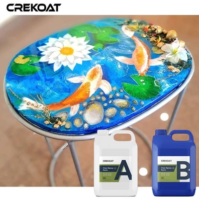 กระจกเหลว Ultraclear Epoxy Resin Bar Tops เปลี่ยนแปลงวัตถุเป็น Art ความทนความร้อน