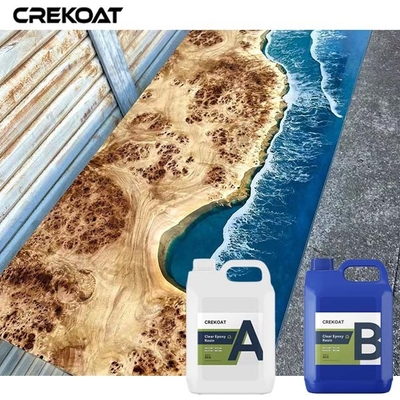 ผิวเคลือบกระจ่างสูง ลักษณะใสของเหลว สําหรับยาง epoxy สูตรไม่เป็นพิษ