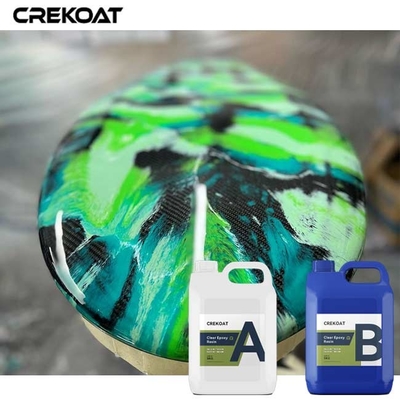 สีสว่างสูง คริสตัล Epoxy Sealer สะอาดสําหรับการเคลือบด้านบนของสตาร์เรซิน