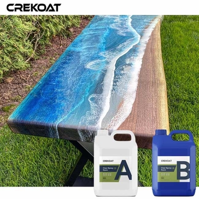 Super Clear Glassy Deep Pour Epoxy Resin สําหรับตารางแม่น้ํา