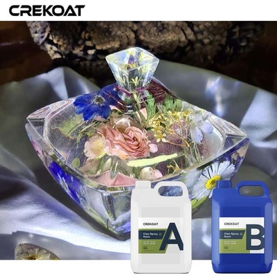 คริสตัล ชัดเจน Deep Pour Epoxy Resin 2:1 เรซิน Craft กับสีสดใส ฟรี Bubble