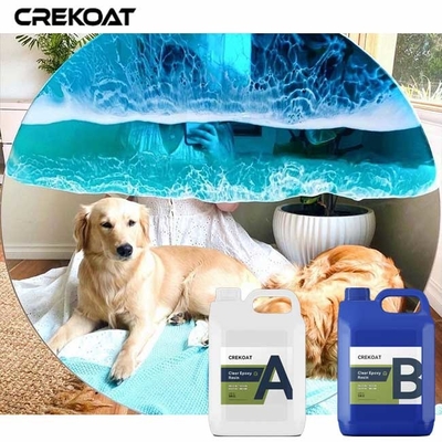 น้ําตกคล้ายกับการเสร็จสิ้น epoxy resin ชัดเจน ต้านทานการเหลืองในเวลา