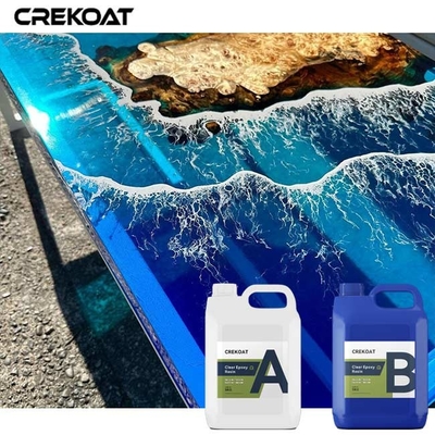 ธารน้ําในแม่น้ํา Deep Pour Epoxy Resin สะอาดโปร่งใส สดใส