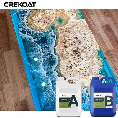 10CM Deep Pour Epoxy Resin River Tables การโยนธาตุธาตุธาตุธาตุธาตุที่มีสีเหลว