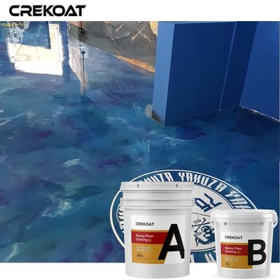 การเคลือบพื้น Epoxy โลหะพาณิชย์ ทนกับการจราจรรถยนต์หนัก