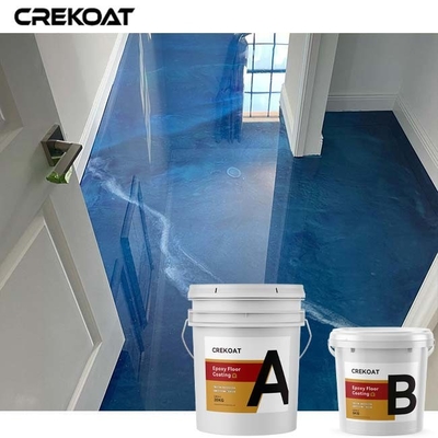 โลหะเพชร Epoxy Resin Floor Coating สําหรับบ้าน สํานักงาน โชว์รูม