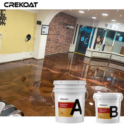 โลหะเรืองแสงสูง Epoxy Floor Coating การจัดตั้งทางการค้า ลําโพงคล้ายหน้าตา