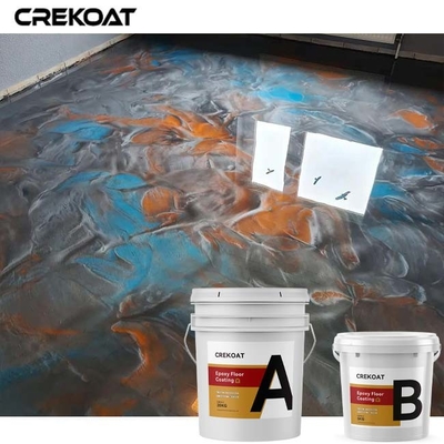พรมผิวพื้น Epoxy แบบโลหะพิเศษ