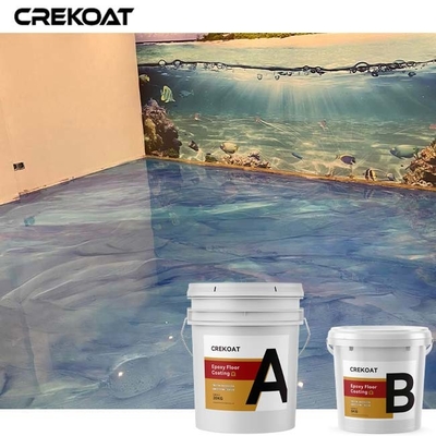 การเคลือบพื้นโรงรถยนต์แบบโลหะ Epoxy แบบระดับตัวเองแบบไหล