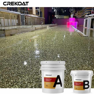 ผงสว่าง โลหะ Epoxy พื้นเคลือบสี พื้นคอนกรีต