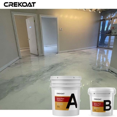 พรมสีขาว โลหะ Epoxy พรมชั้นเคลือบแสงสว่างสูง ไม่กลิ่น