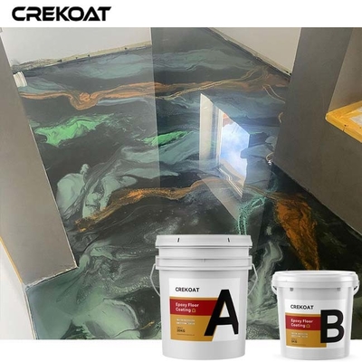 มิกาเพิร์ล โลหะ Epoxy Floor Coating ปรับระดับตัวเอง กลิ่นต่ํา