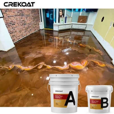 โครงการคอนกรีตอุตสาหกรรม โลหะ Epoxy พื้นเคลือบด้วยธ อร์และสี