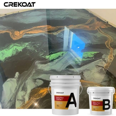 พรมผิวพื้น Epoxy แบบโลหะพิเศษ