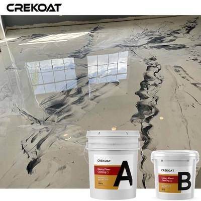 การเคลือบพื้น Epoxy โลหะกระจ่างสูง สําหรับการใช้งานทางพาณิชย์