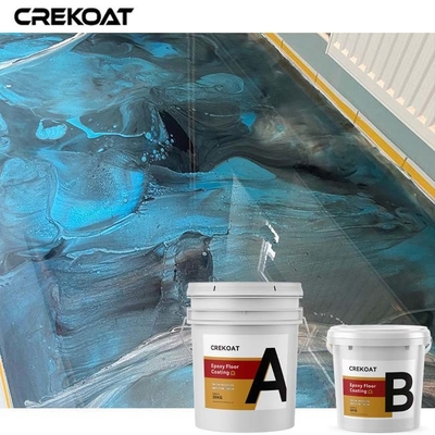 ผล 3 มิติ โลหะ Epoxy Floor Coating ทนต่อคราบสารเคมีและสวมใส่