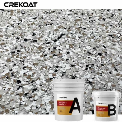 การผสมผสานสีที่สว่างสูง Epoxy Flake Floor Coating สําหรับ Hangar สถานที่เครื่องบิน