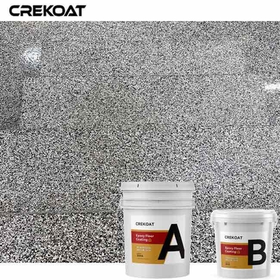 การบํารุงรักษาที่ต่ําของพื้นโรงรถยนต์ Flake Epoxy Anti Abrasion ไม่พิษ