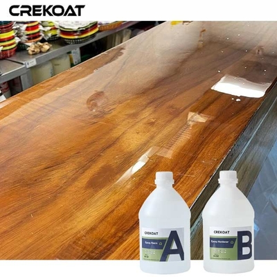 กลิ่นต่ํา สีกระจ่างสูง Epoxy Resin Clear Coat สําหรับโครงการที่ต้องการความโปร่งใส