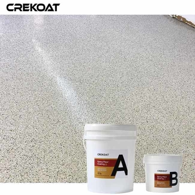 ผนังคอนกรีต epoxy polyaspartic พร้อมผงประดับ Quartz สําหรับลักษณะที่โดดเด่น