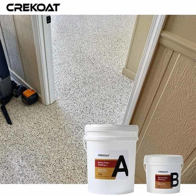 พื้นผิวที่มีเนื้อเยื่อ Epoxy Flake Floor Coating สีและการออกแบบที่หลากหลาย