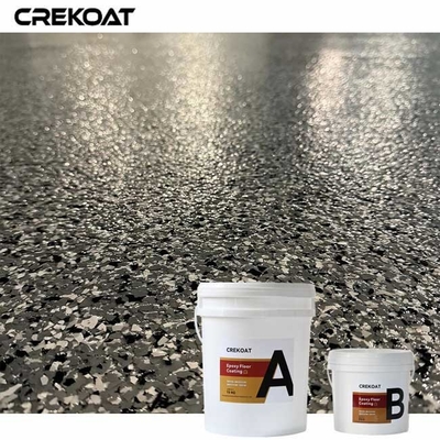 ผิวพื้น poliaspartic VOC ต่ํา สามารถปรับแต่งได้ ปลายสีแมท ซาติน หรือกระจ่างสูง