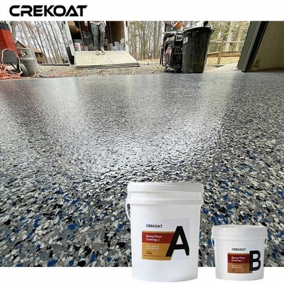 ผิวพื้น poliaspartic VOC ต่ํา สามารถปรับแต่งได้ ปลายสีแมท ซาติน หรือกระจ่างสูง