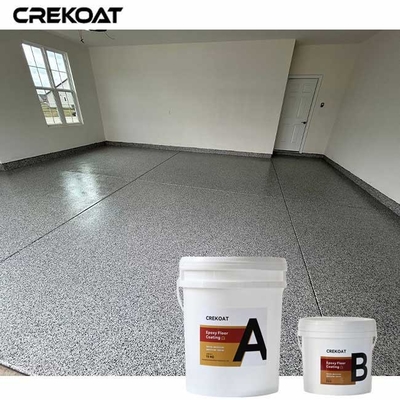3D Flake Floor Coating Epoxy แผ่นโลหะที่ฝังไว้เพื่อผลลัพธ์ที่กระจ่าง