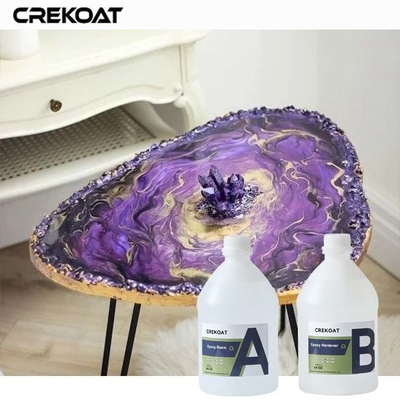 ผิวที่บริสุทธิ์ใส ผิวบนโต๊ะ Epoxy ง่ายต่อการผสมและนําไปใช้สําหรับคนชื่นชอบ DIY