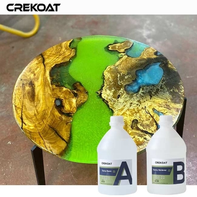 ผืนยาว สวยใส สะอาด Epoxy Resin สําหรับโต๊ะที่มีสีสดใส