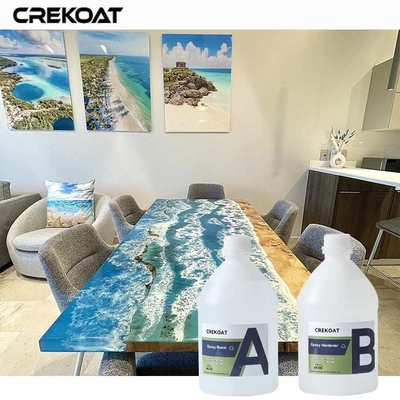 การรักษาความเร็วอย่างรวดเร็ว Self-leveling Bar Top Epoxy สําหรับการเสร็จสิ้นกระจ่างใส