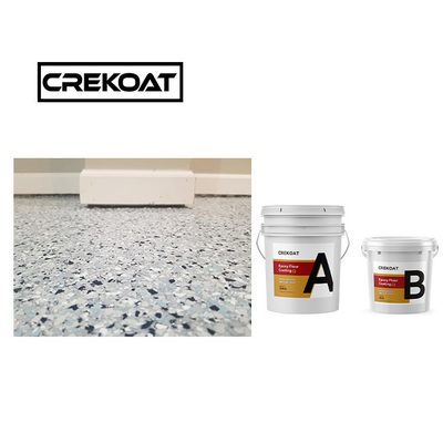 น้ํายา Polyaspartic การเคลือบพื้นโรงรถสเปรย์ epoxy เบอร์คอนกรีตพื้นสี 1 มม.