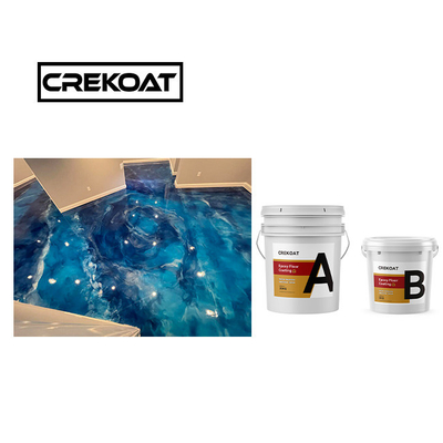 Crekoat เครื่องประดับคอนกรีต โลหะ Epoxy Floor Coating 3 มิลลิเมตร กระชับ