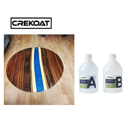 กันสารเคมี คริสตัลโปร่ง Epoxy สารสกัดหินแข็ง Deep Cast Resin สําหรับโต๊ะ