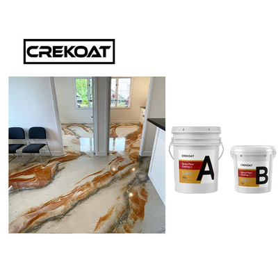 AB ระบบธาตุเมทัลลิก Epoxy floor coating สะอาดต่อสิ่งแวดล้อม