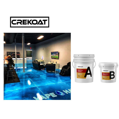 TDS สีน้ําเงิน โลหะ Epoxy พื้นเคลือบ