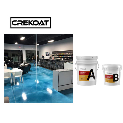2 ชิ้น Epoxy Resin โลหะ การ์เก็จพื้นสี Polymer ชัดเจน viscosity ต่ํา