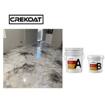 โครงการเคลือบพื้น Epoxy โลหะที่ทนทาน
