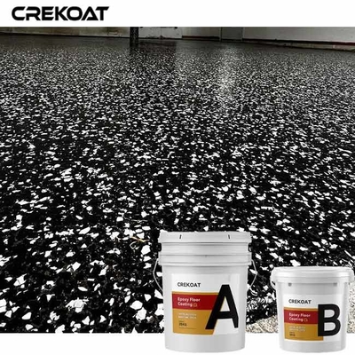 การป้องกันการลื่นของสีคอนกรีต Epoxy Resin Flake สําหรับพื้นโรงรถ