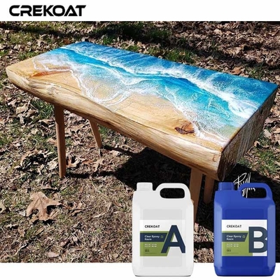 คริสตัลใส สีสันสูง ปลายตารางบน Epoxy viscosity สูง Self- leveling