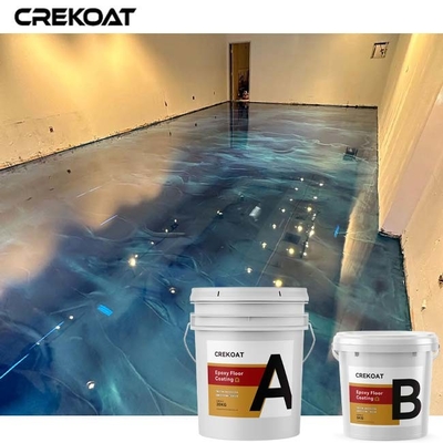 ผล 3 มิติ โลหะ Epoxy Floor Coating ทนต่อคราบสารเคมีและสวมใส่