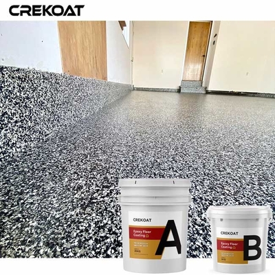 MSDS Epoxy Flake Floor Coating ทนต่อรอยขีดข่วน ทําความสะอาดง่าย